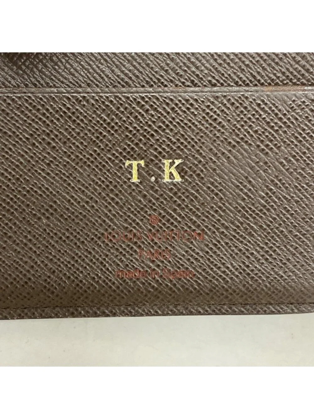 Louis Vuitton Wallet Damier Portefeuille Marco Ebene